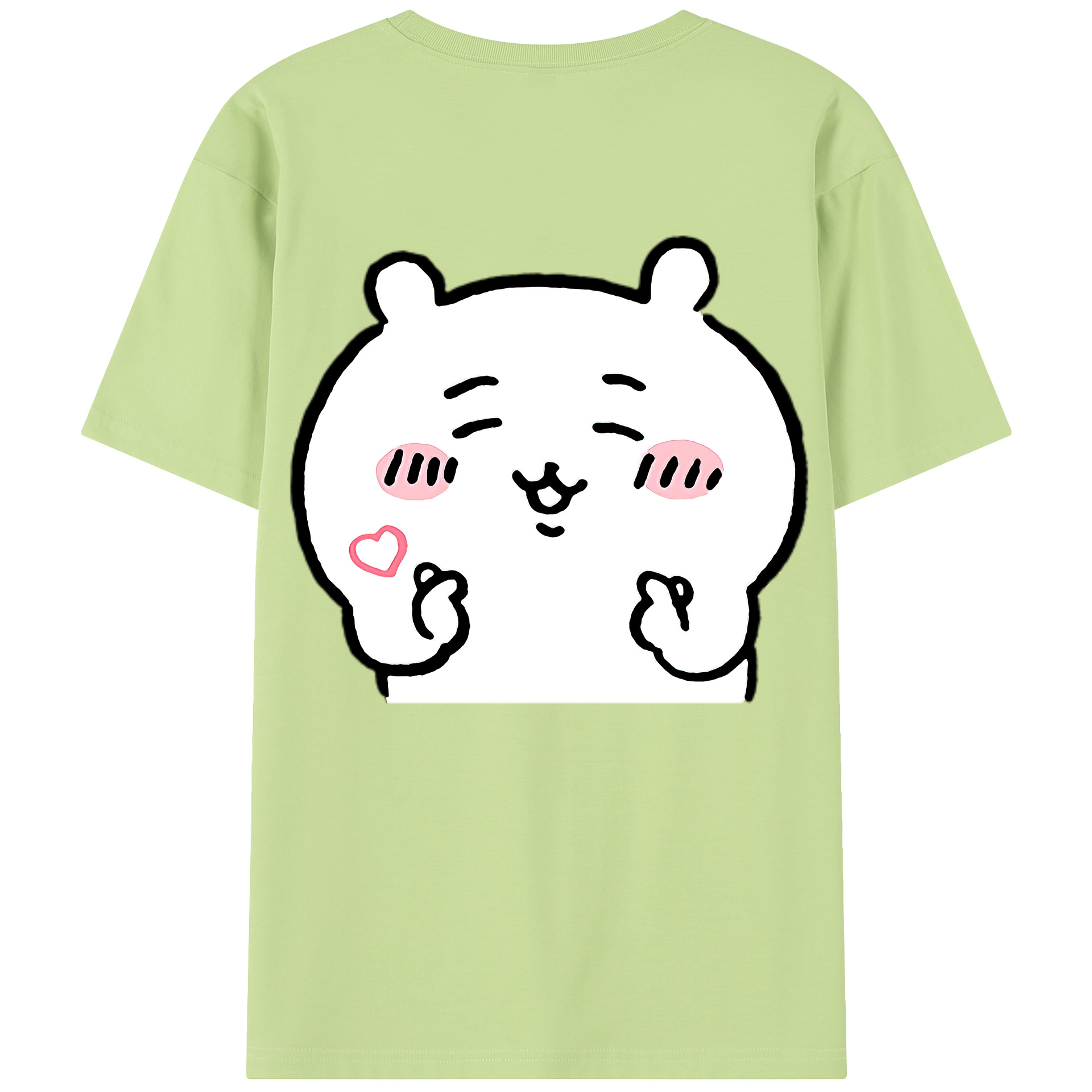 （画像用） ちいかわ ちいかわ Chii-kawa chiikawa 綿100％半袖Tシャツ（背面プリント）
